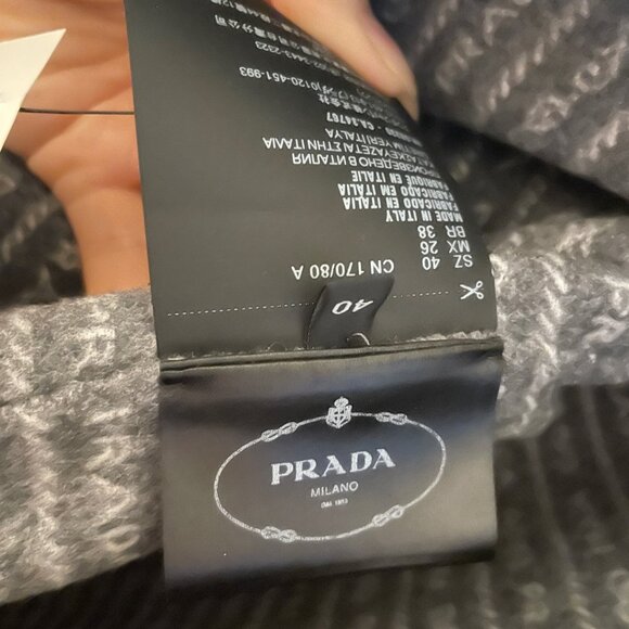 PRADA NEW COAT SINGLE BREASTED DOUBLE WOOL COAT NEW 40 - Picture 11 of 14